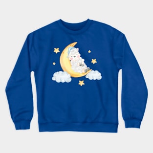 Sheep Crescent Sleep Crewneck Sweatshirt